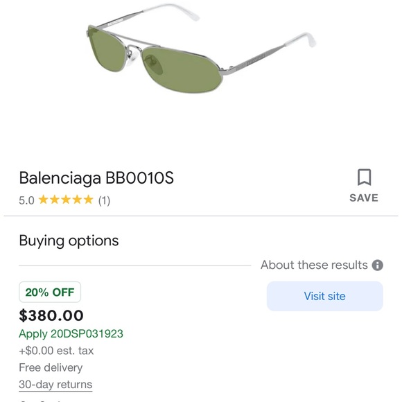 Balenciaga BB sunglasses - Picture 4 of 4